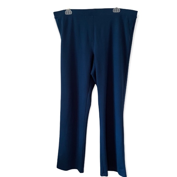 IMAN Blue Bootcut Pull On Pant Size XL Short - Picture 3 of 7